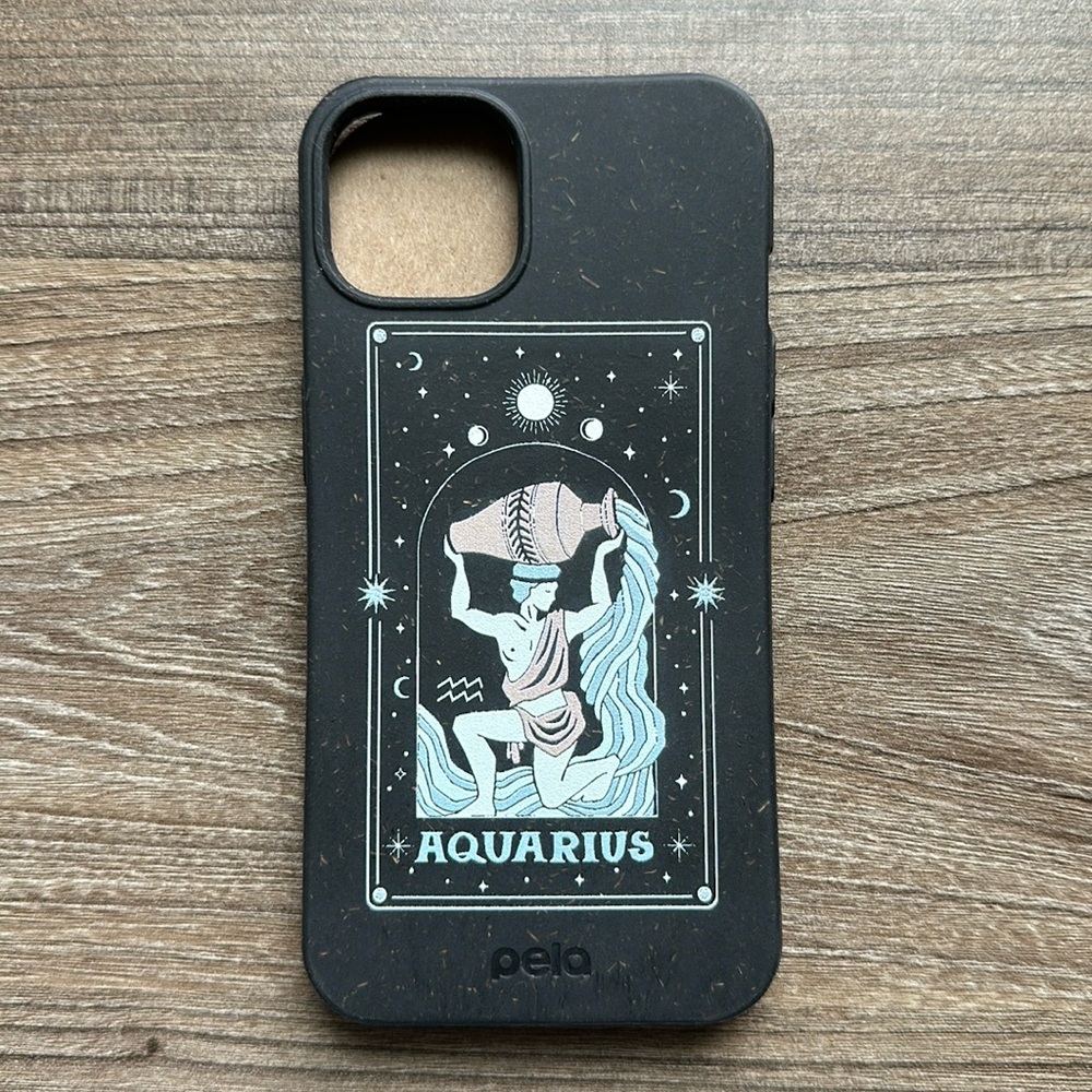 Pela Aquarius Black Eco-Friendly Phone Case